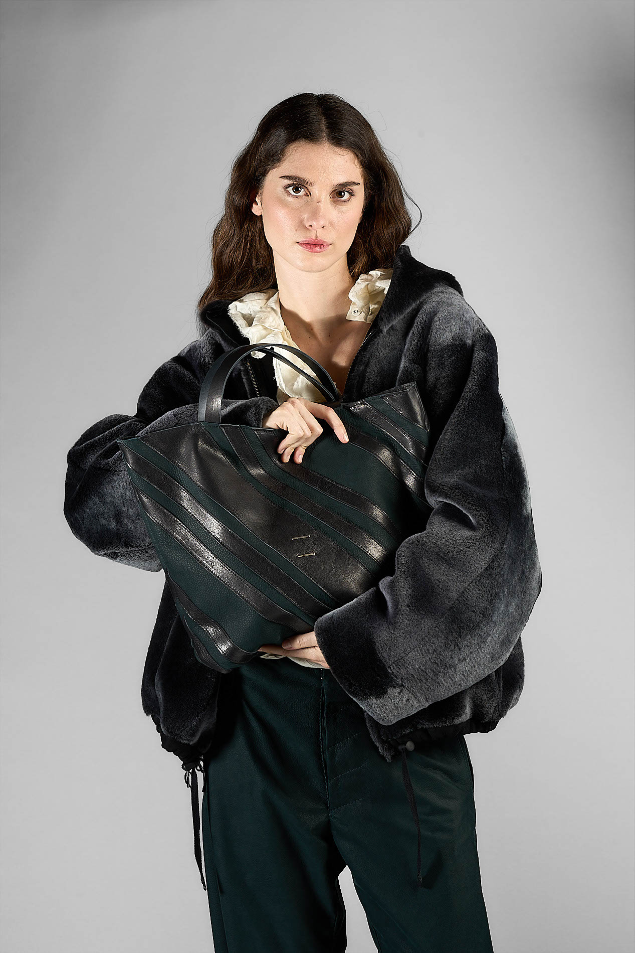 daniele basta leather and silver bags - WEARING